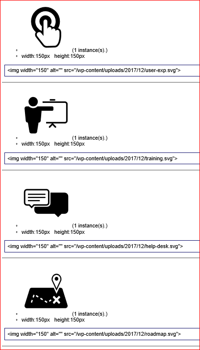 List of decorative images