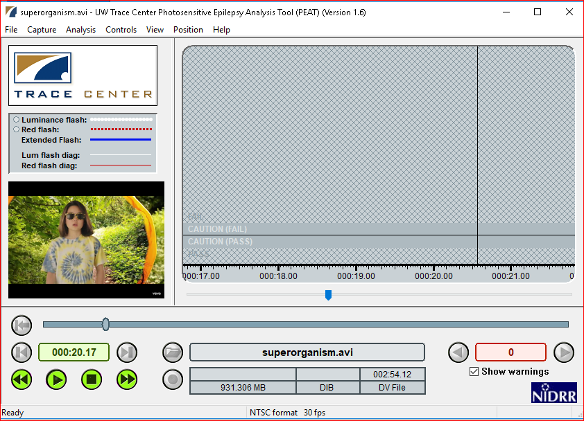 Checking video for flashing violations