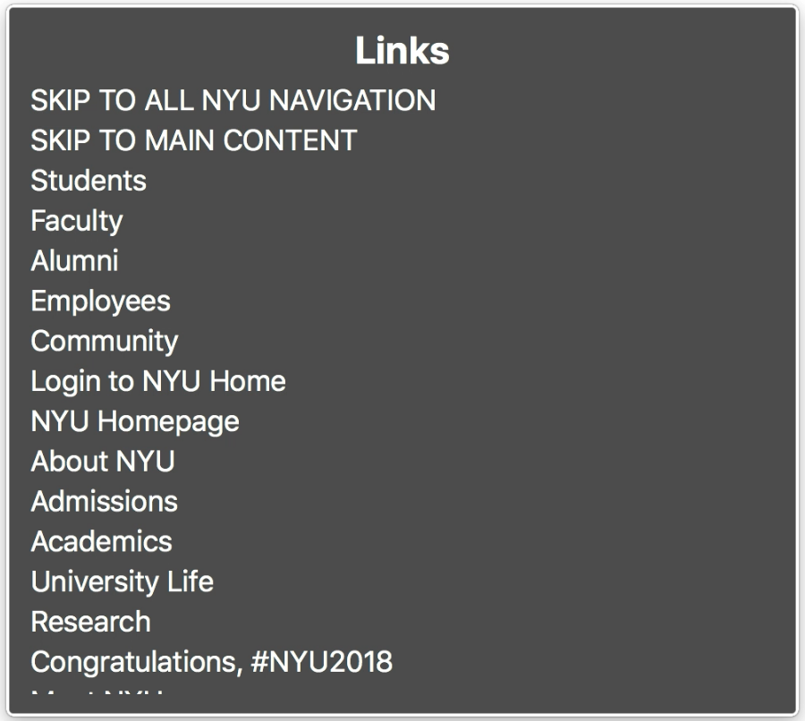 List of links